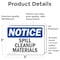 Signmission Spill Cleanup Materials, 5 in W x Rectangle, Vinyl Decal OS-2PACK-NS-D-35-L-18386 - alternate 3
